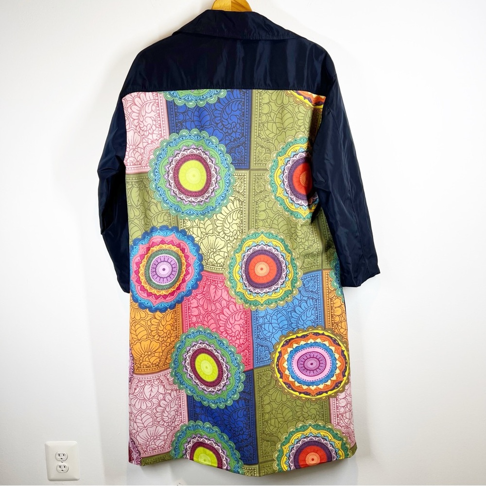 Johanna Paris Print Trench Coat